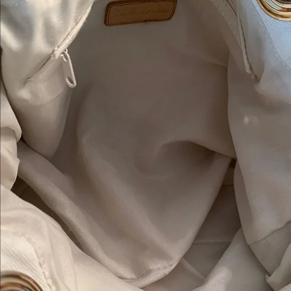 Tommy Bahama Navy and Tan Rope Handle Tote Bag - Picture 5 of 5